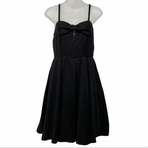 Kling Black Short Party Dress Bow Mesh chest